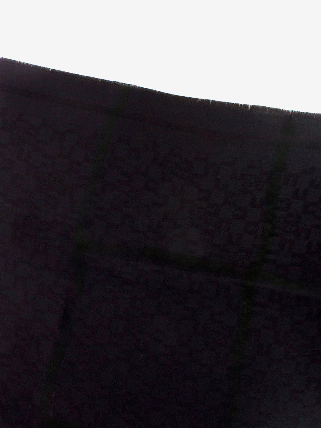 Sciarpa monogram nero