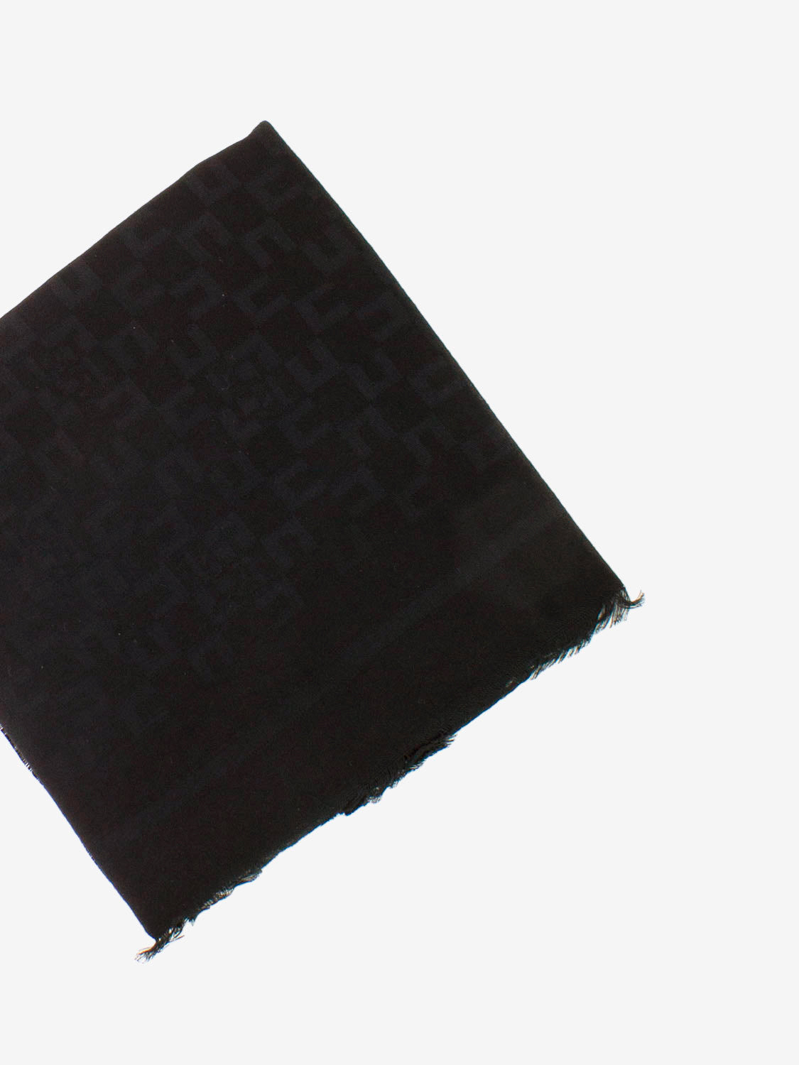 Sciarpa monogram nero