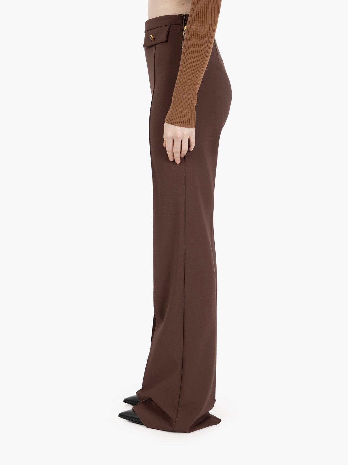 Pantaloni in doppio crêpe