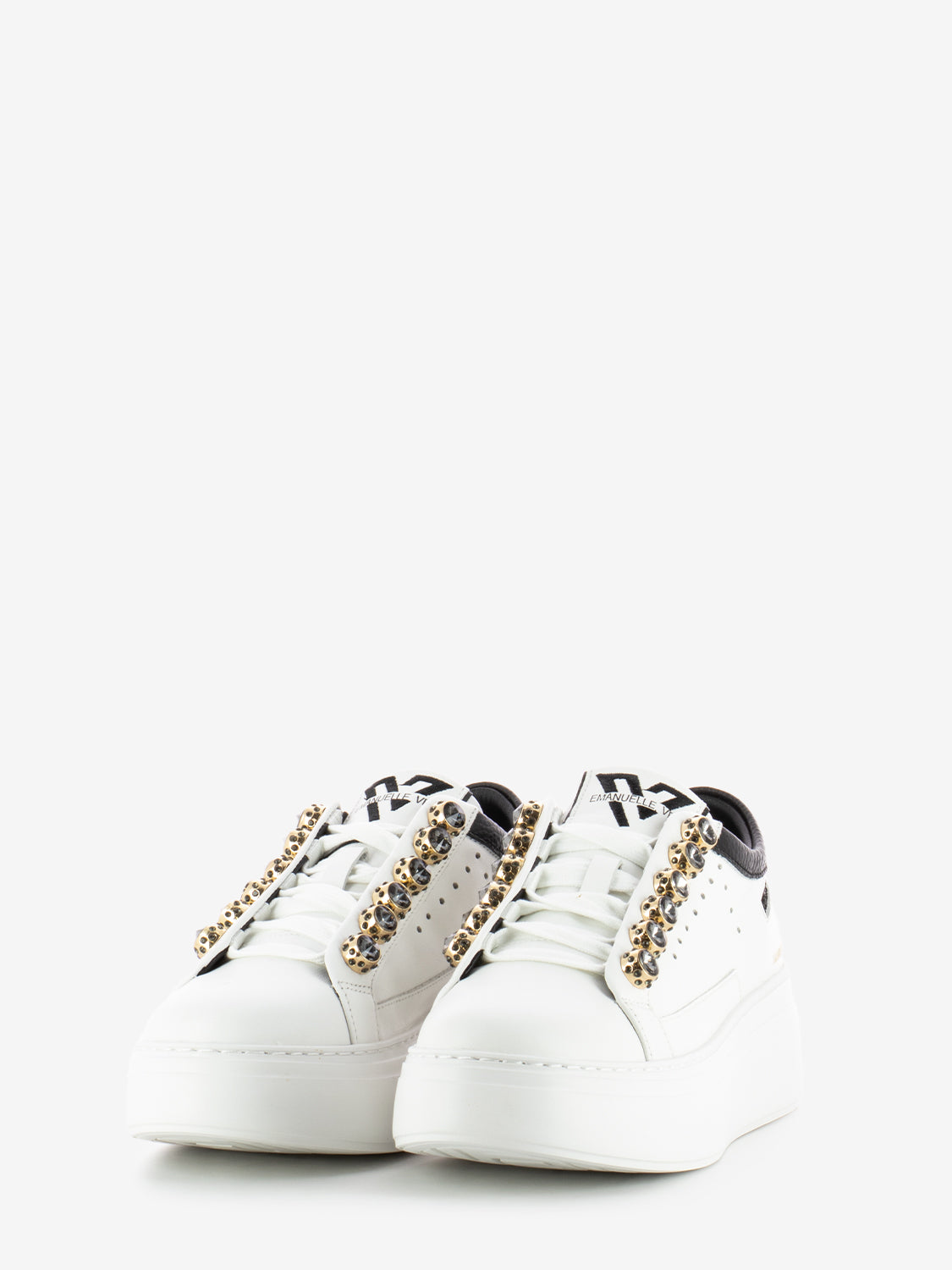 Bice white / black strass sneakers