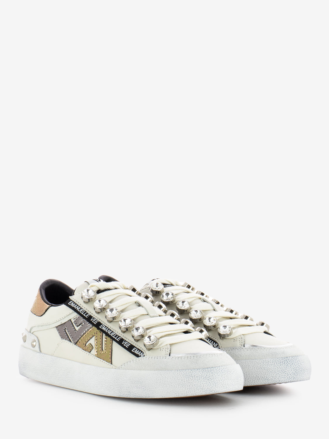 Sneakers Soledad white / gold