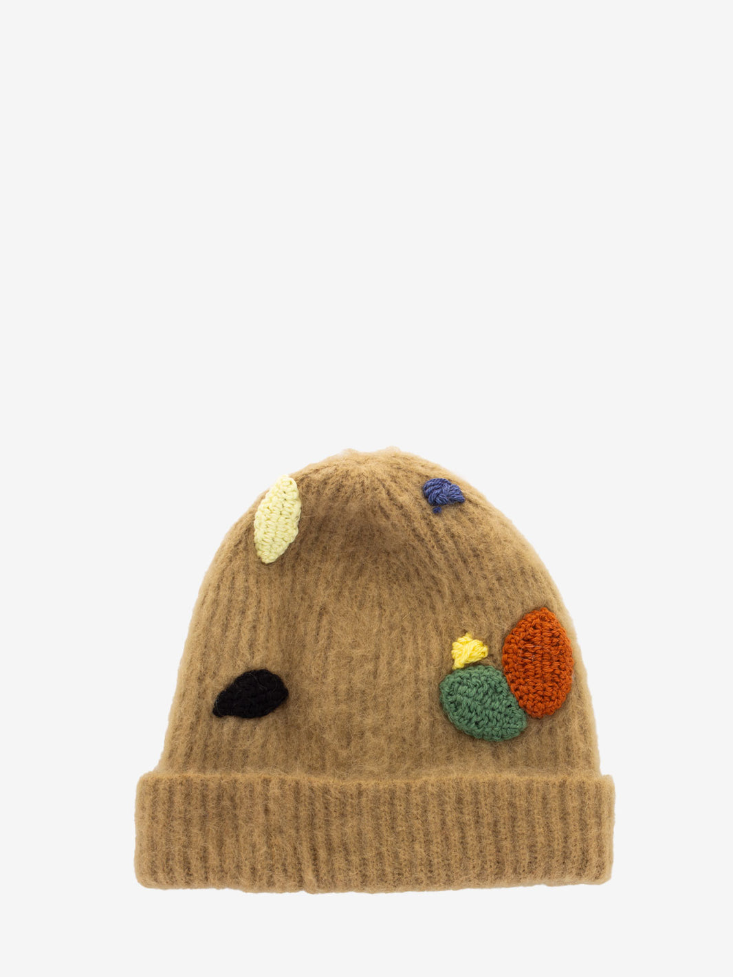 Berretto in misto lana beige