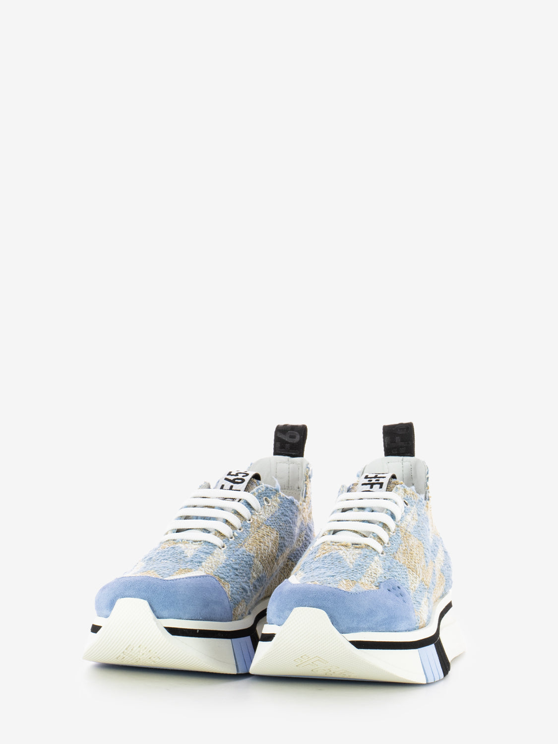 Up sneakers in fabric and suede dolphin