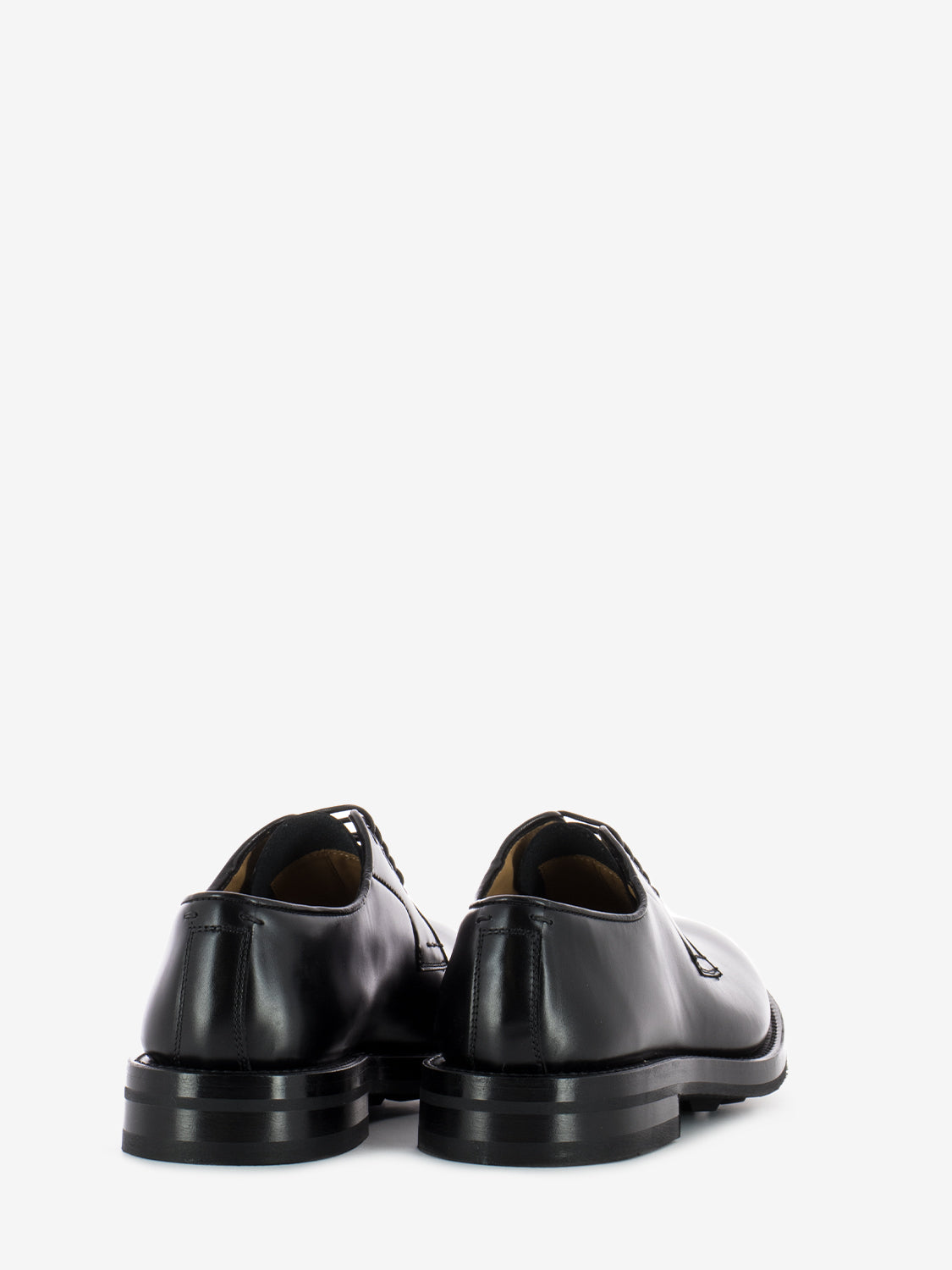Black Smooth Derby Shoes