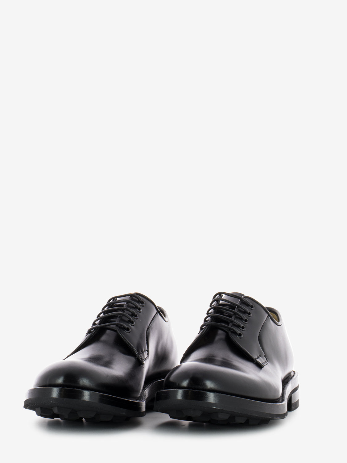 Black Smooth Derby Shoes