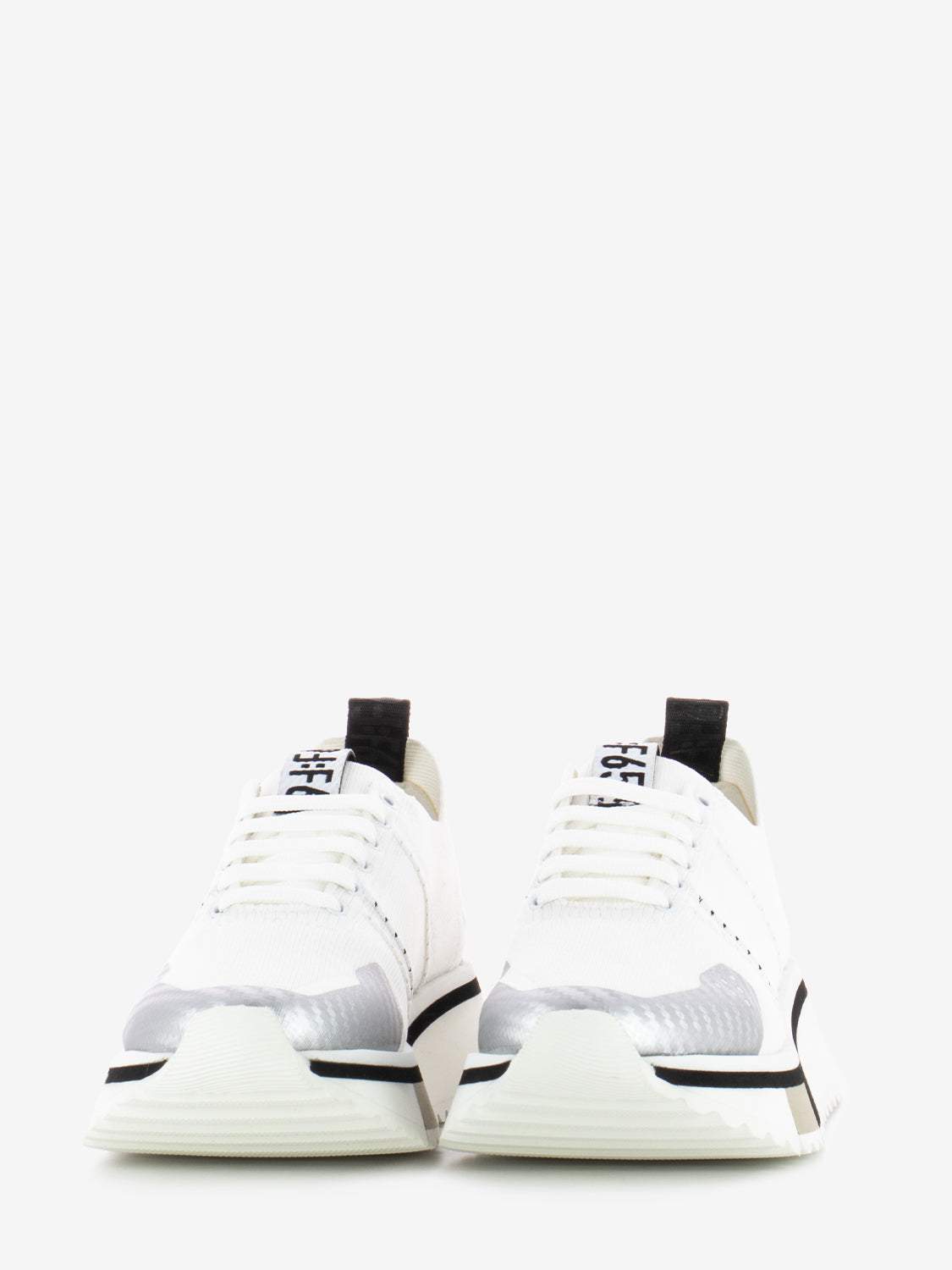 F65 knit white / silver sneakers