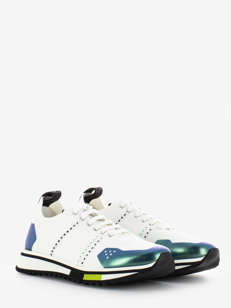 FABI - Sneakers F65 knit white / green