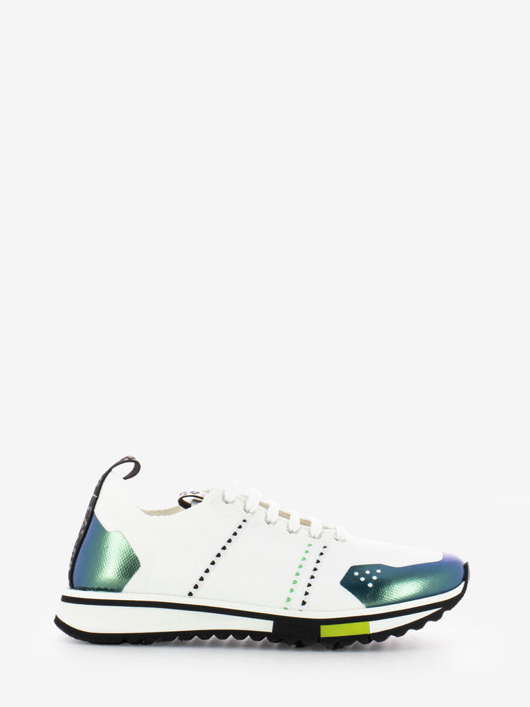 FABI - Sneakers F65 knit white / green
