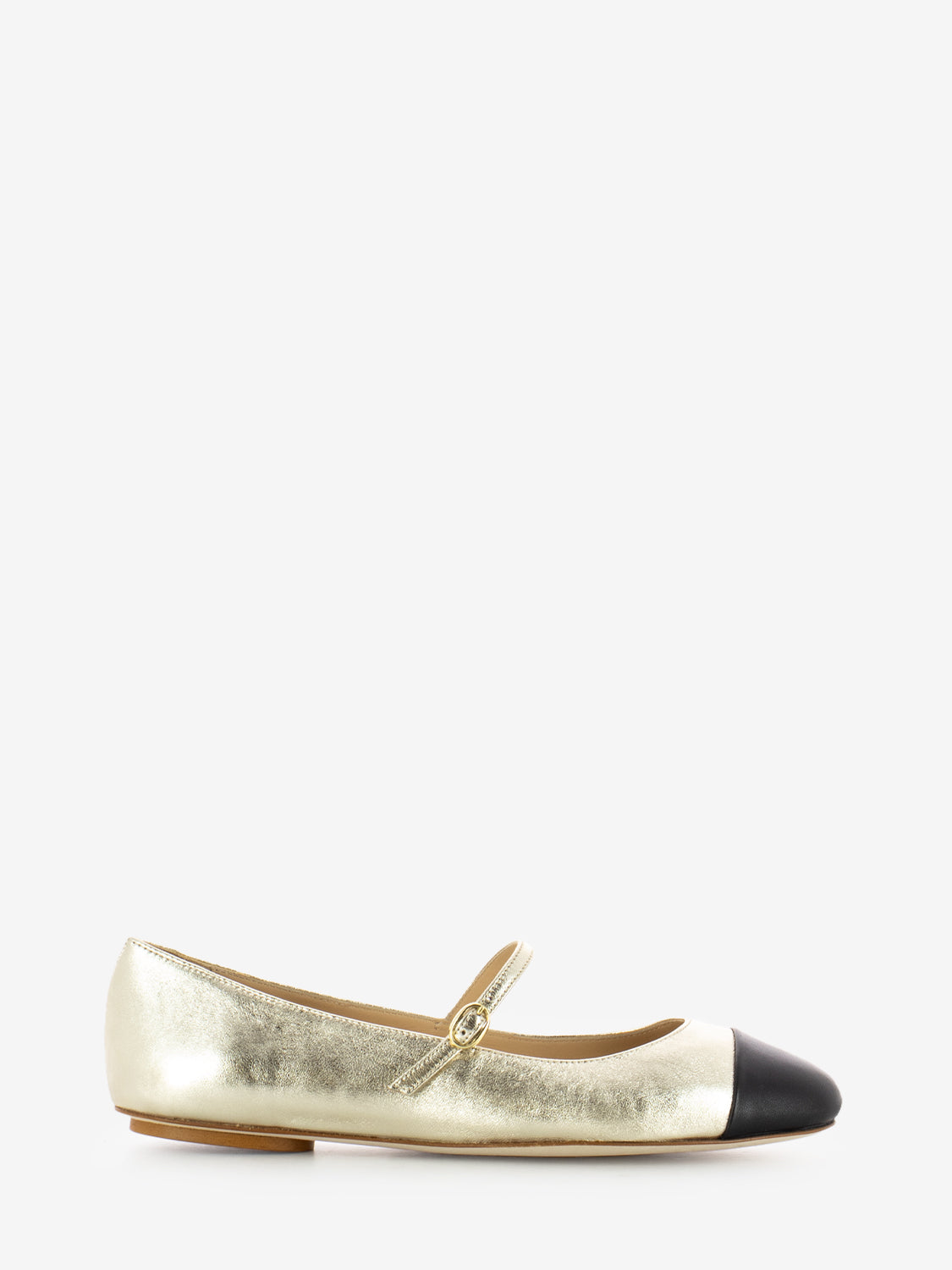 Ballerina nappa laminato oro /nero