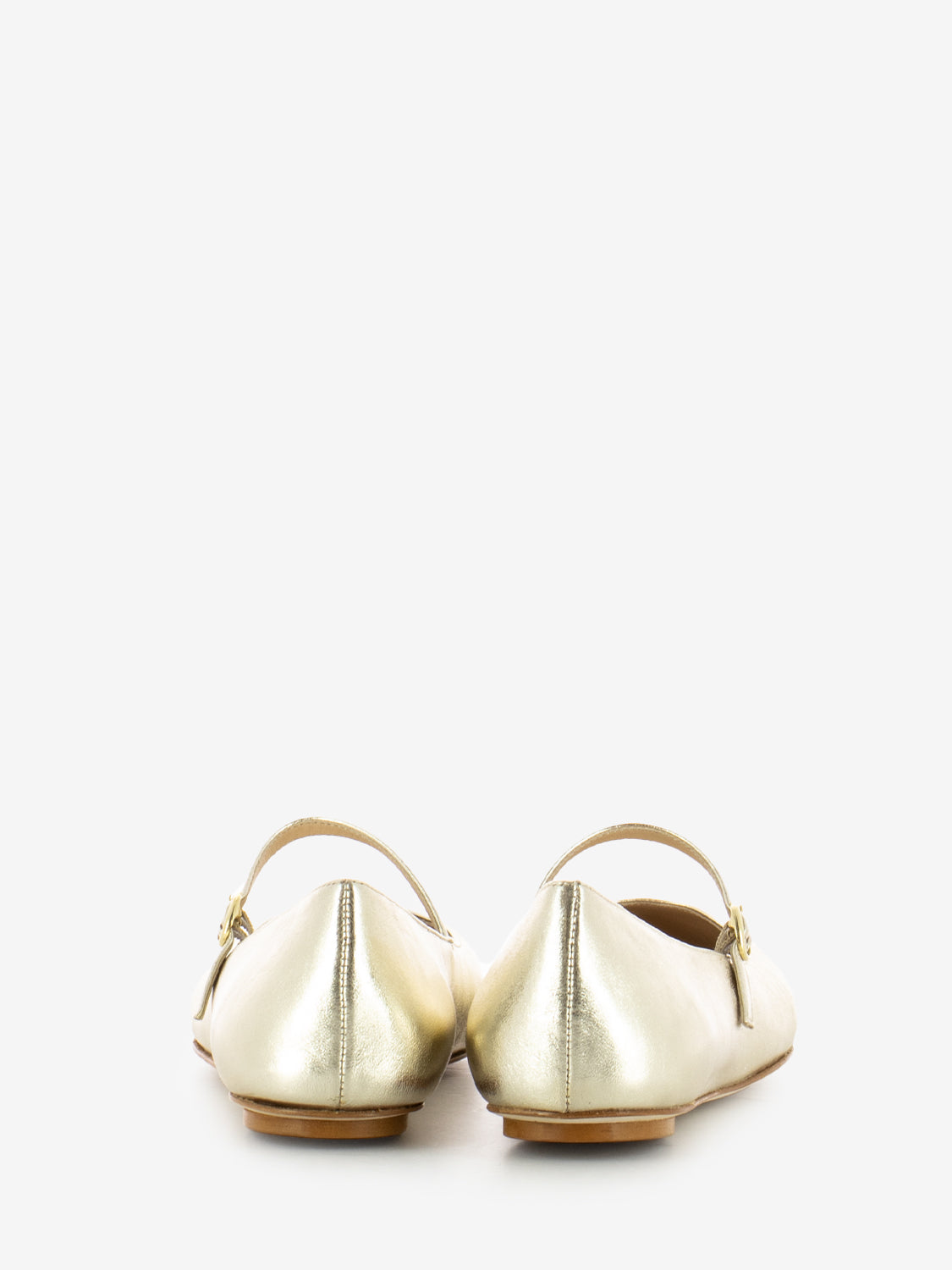Ballerina nappa laminato oro /nero