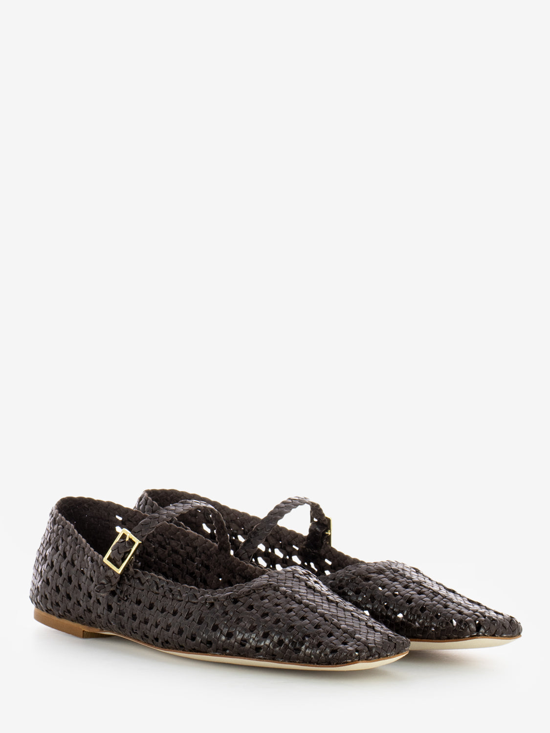 Amber ballerinas coffee weave