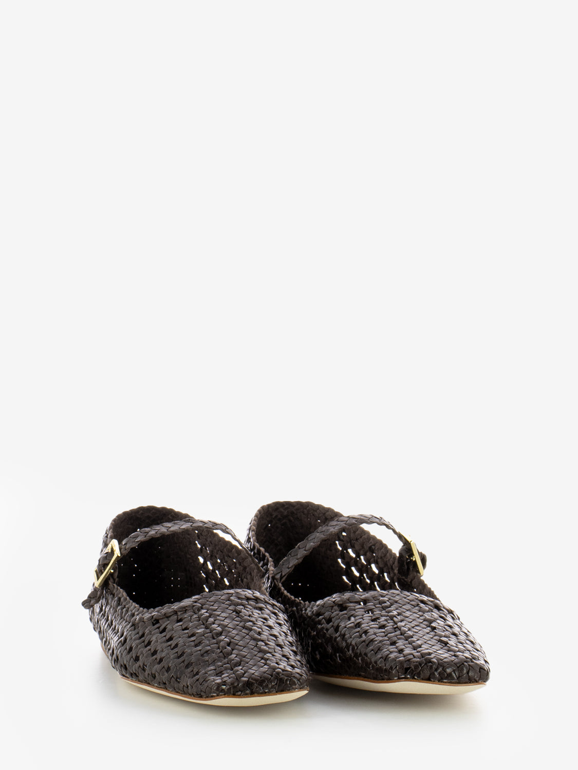 Amber ballerinas coffee weave