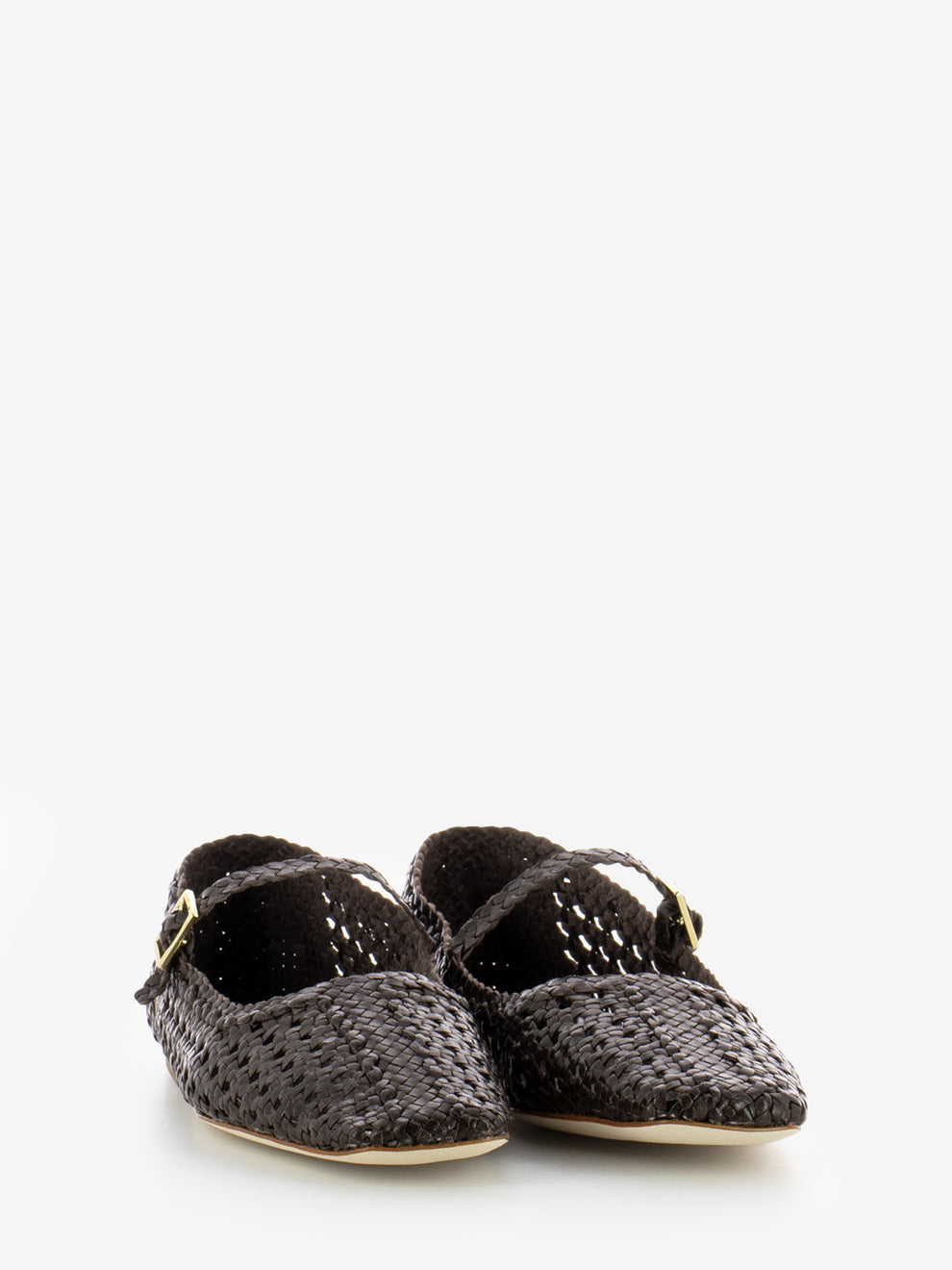 Amber ballerinas coffee weave