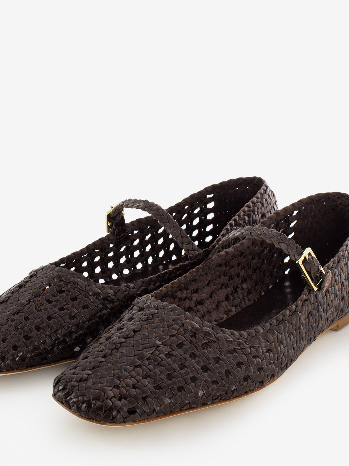 Amber ballerinas coffee weave
