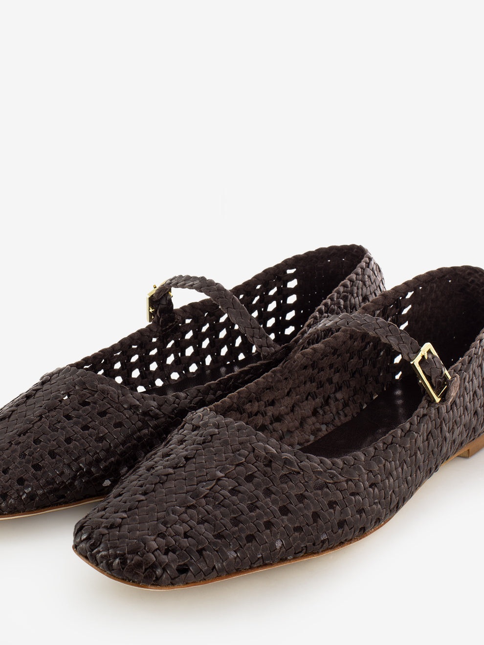 Amber ballerinas coffee weave