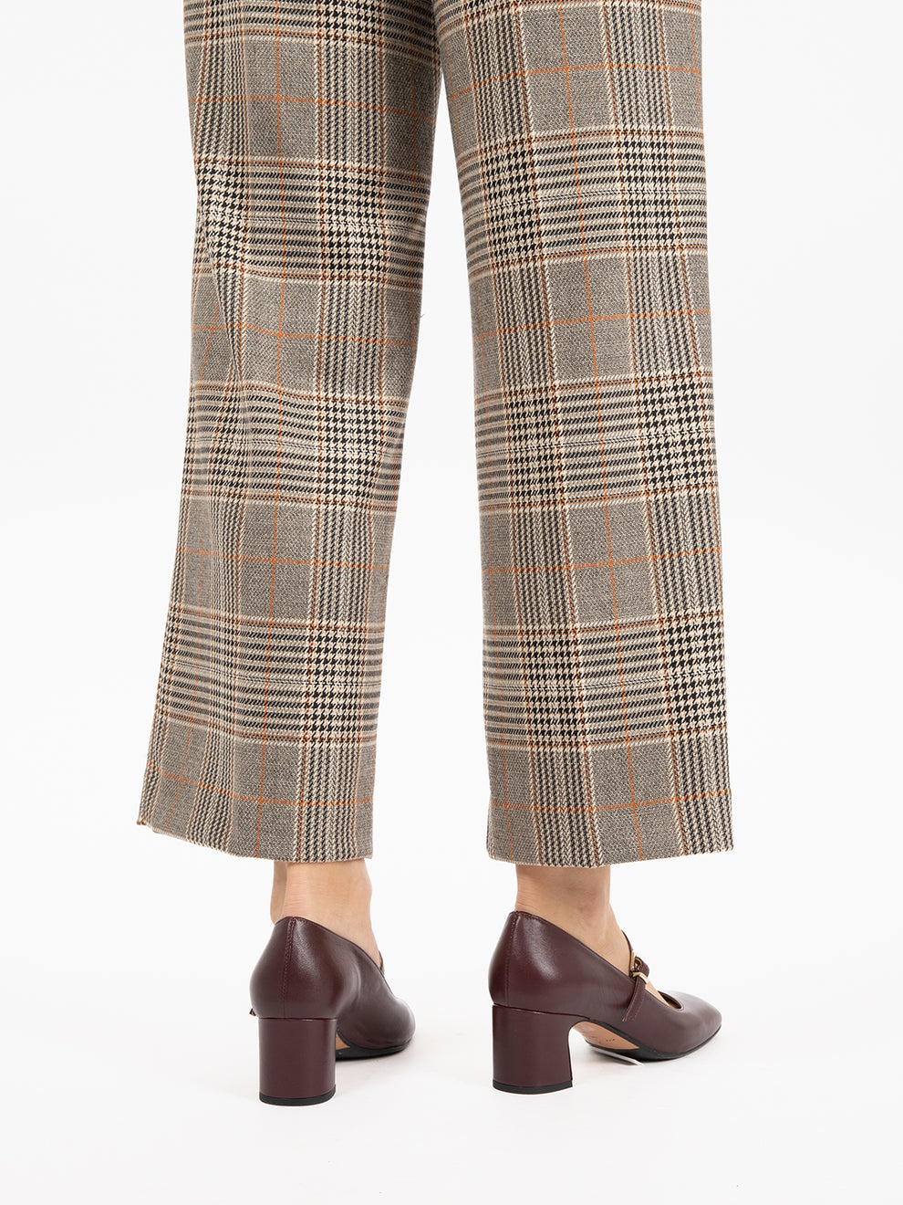 Brigitta pumps chunky heel buckle wine