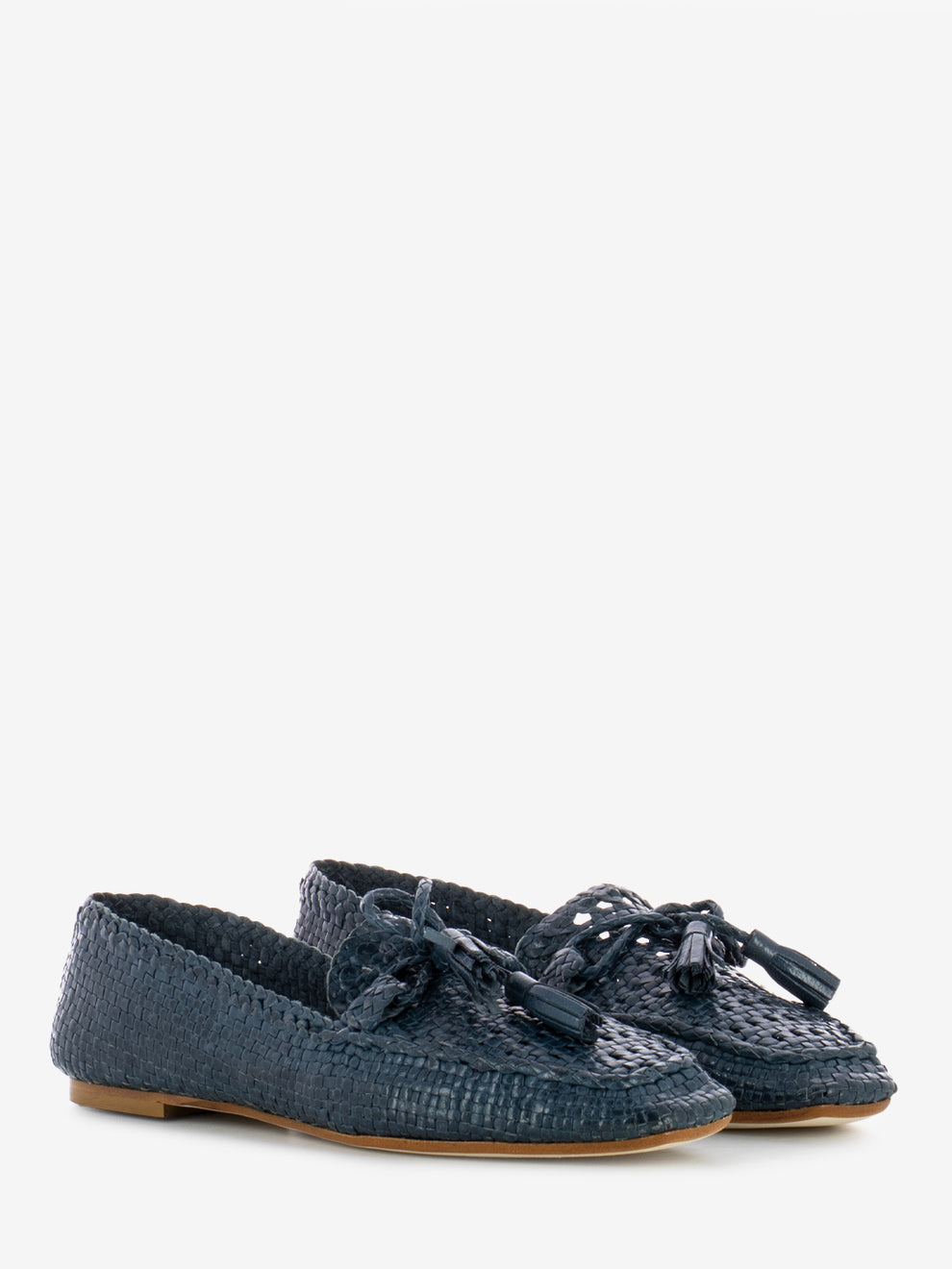 Creta Moccasins Woven Blue