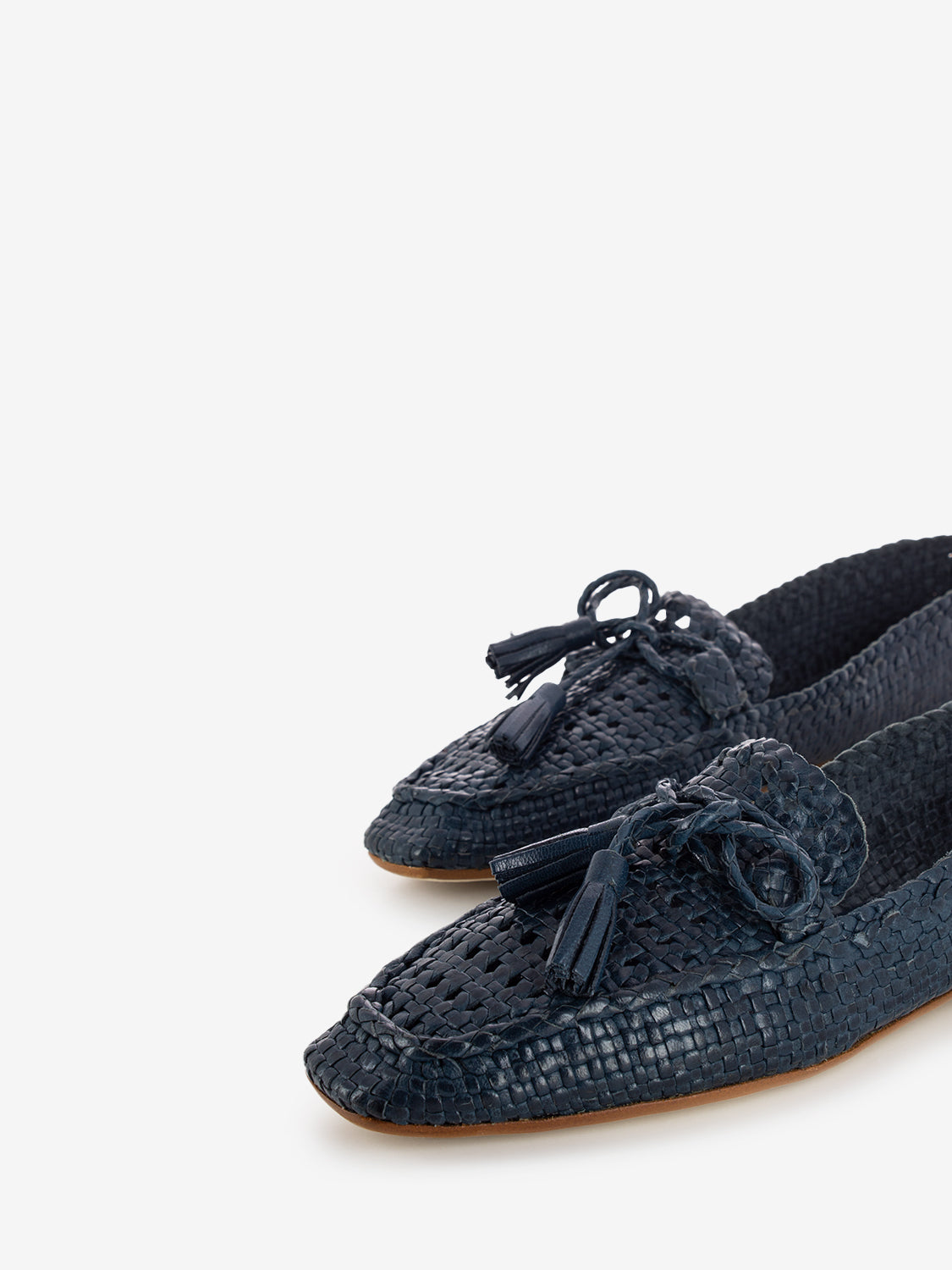 Creta Moccasins Woven Blue