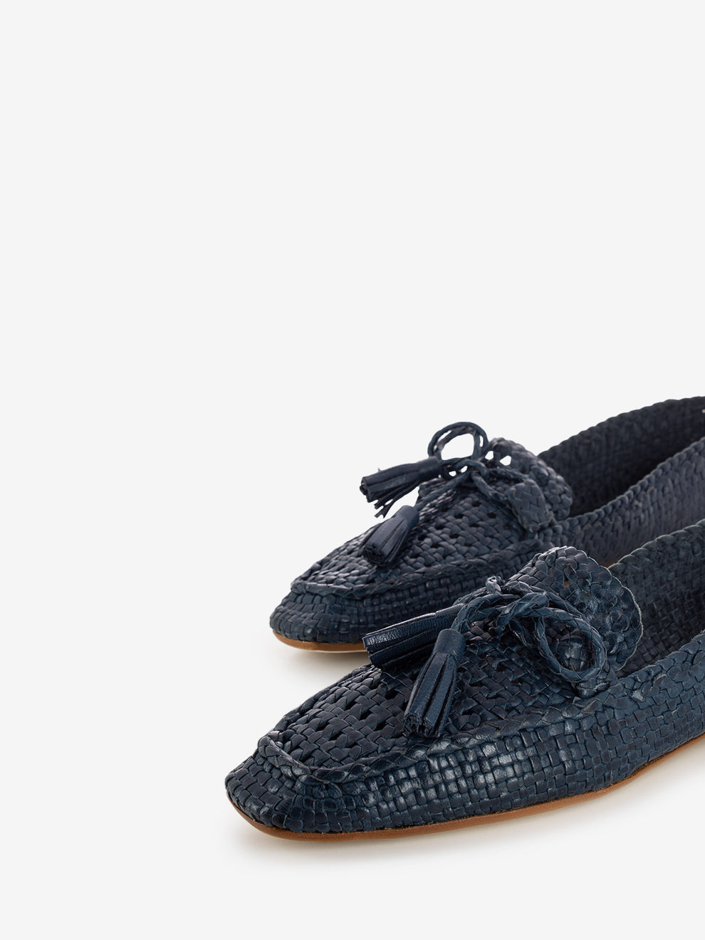 Creta Moccasins Woven Blue