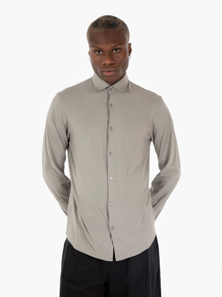 FILIPPO DE LAURENTIIS - Camicia morbida basic nebbia