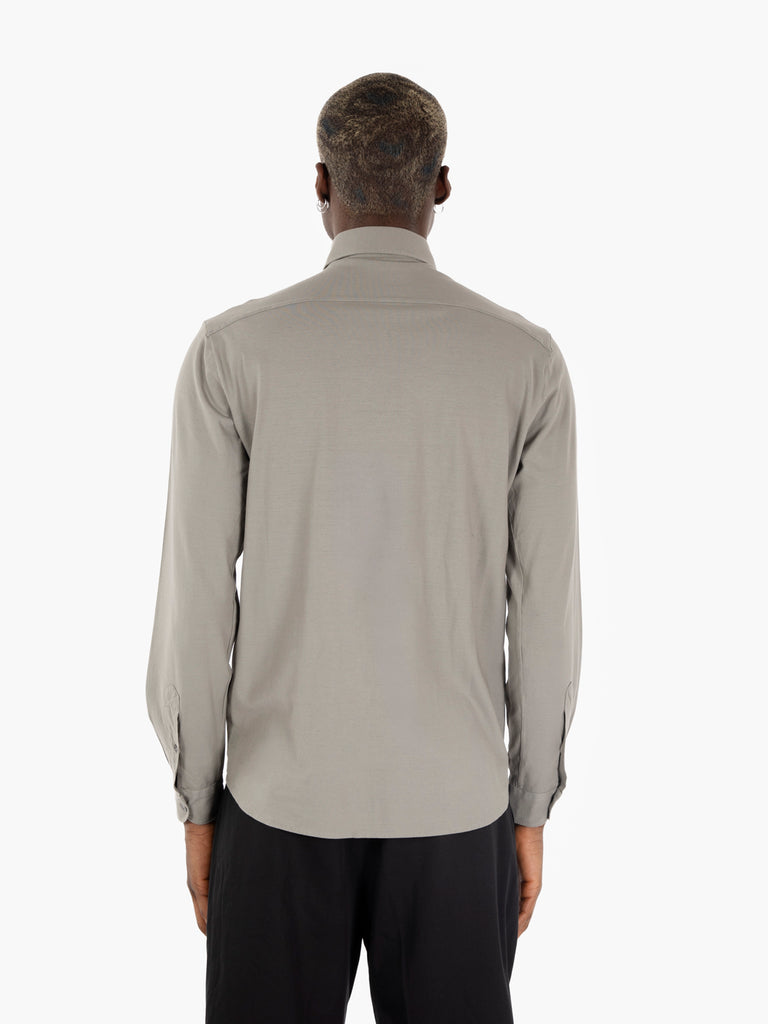 FILIPPO DE LAURENTIIS - Camicia morbida basic nebbia