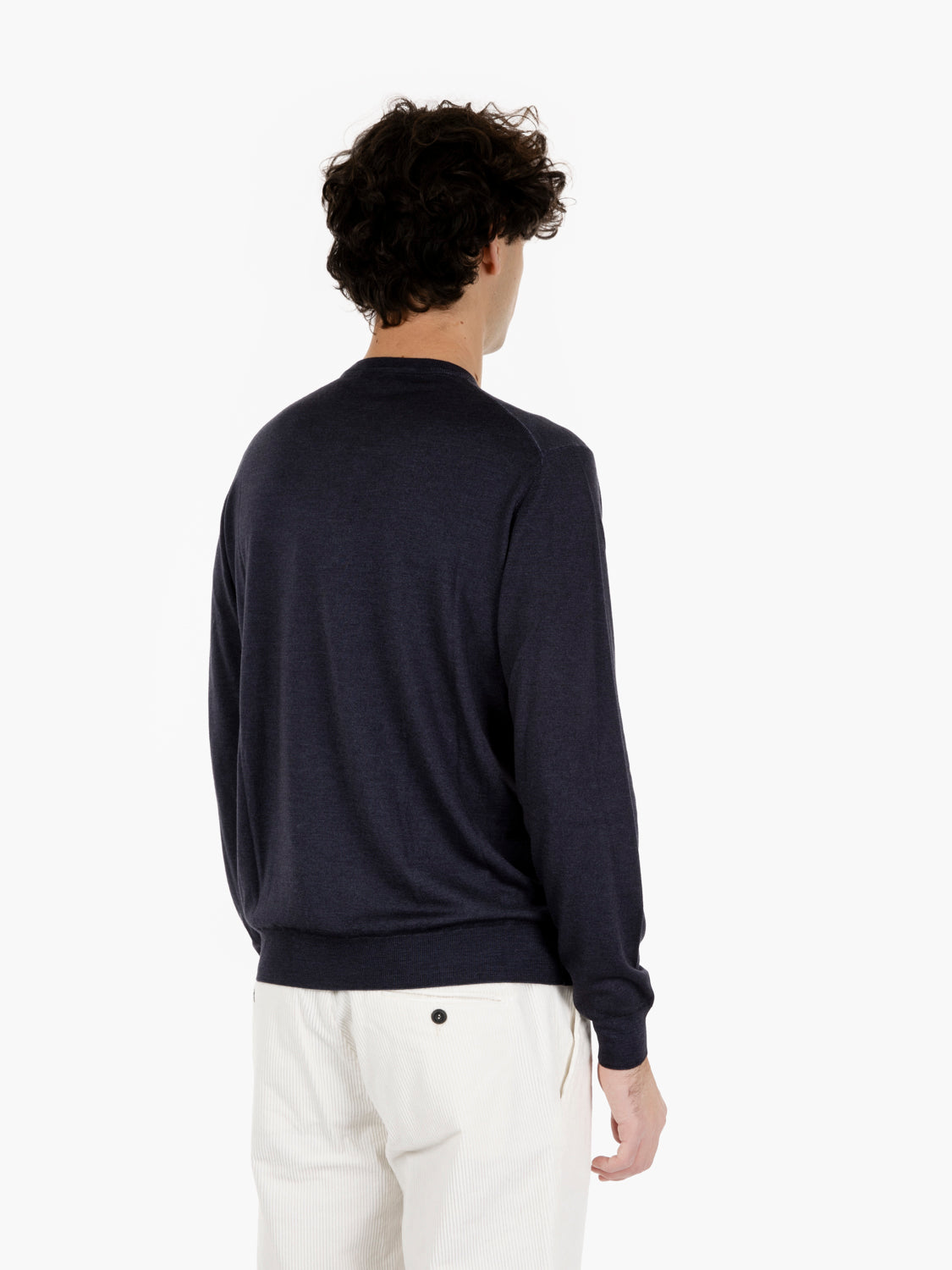 CREW NECK SWEATER ML NAVY CLOUD GC1ML-RM16RV_N890