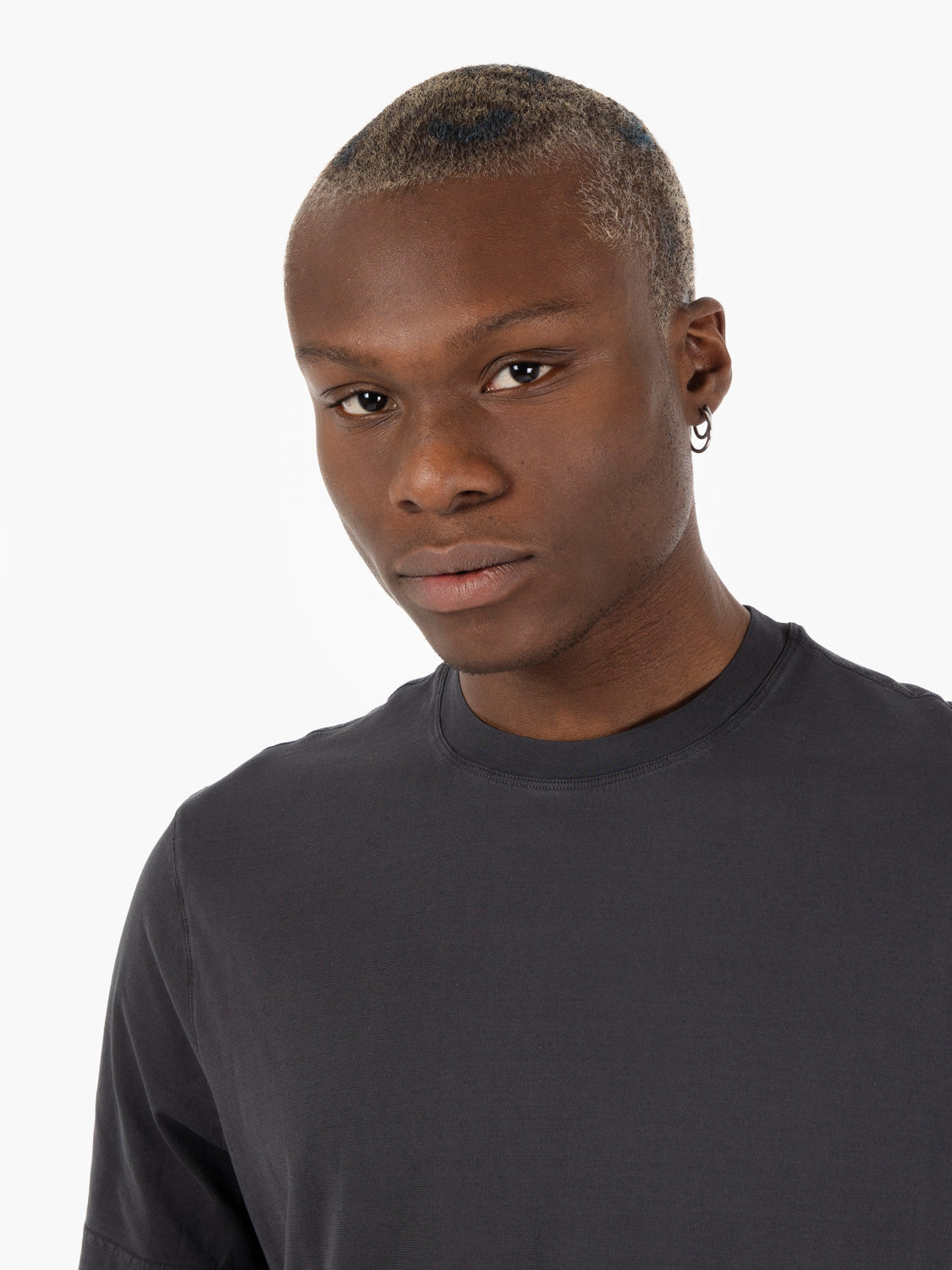 T-shirt crêpe grafite