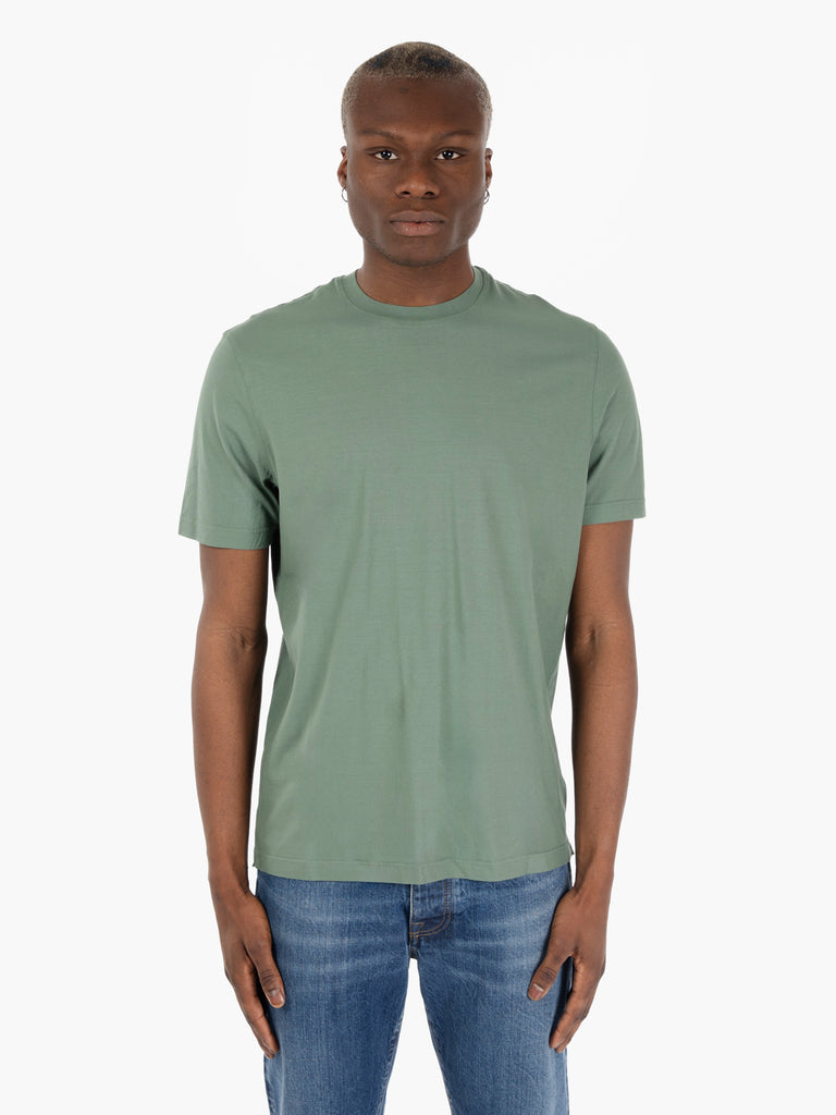 FILIPPO DE LAURENTIIS - T-shirt crêpe salvia