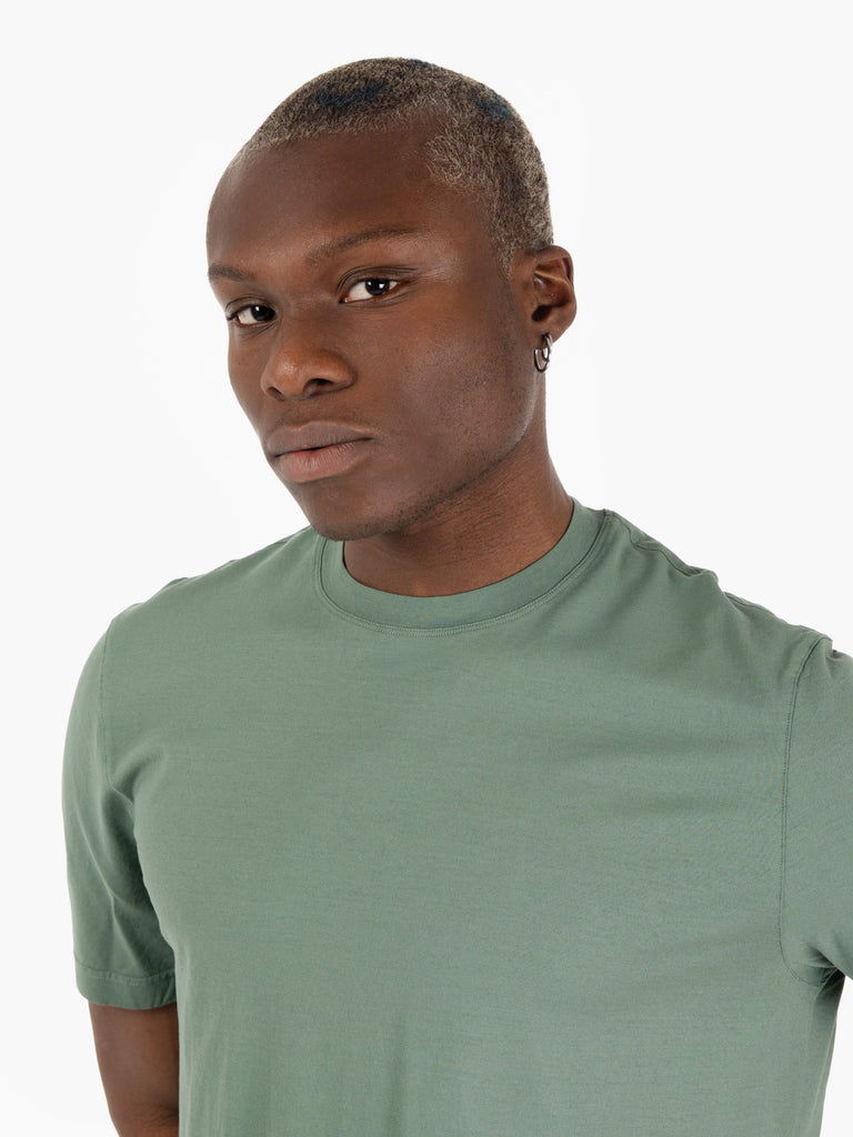 FILIPPO DE LAURENTIIS - T-shirt crêpe salvia