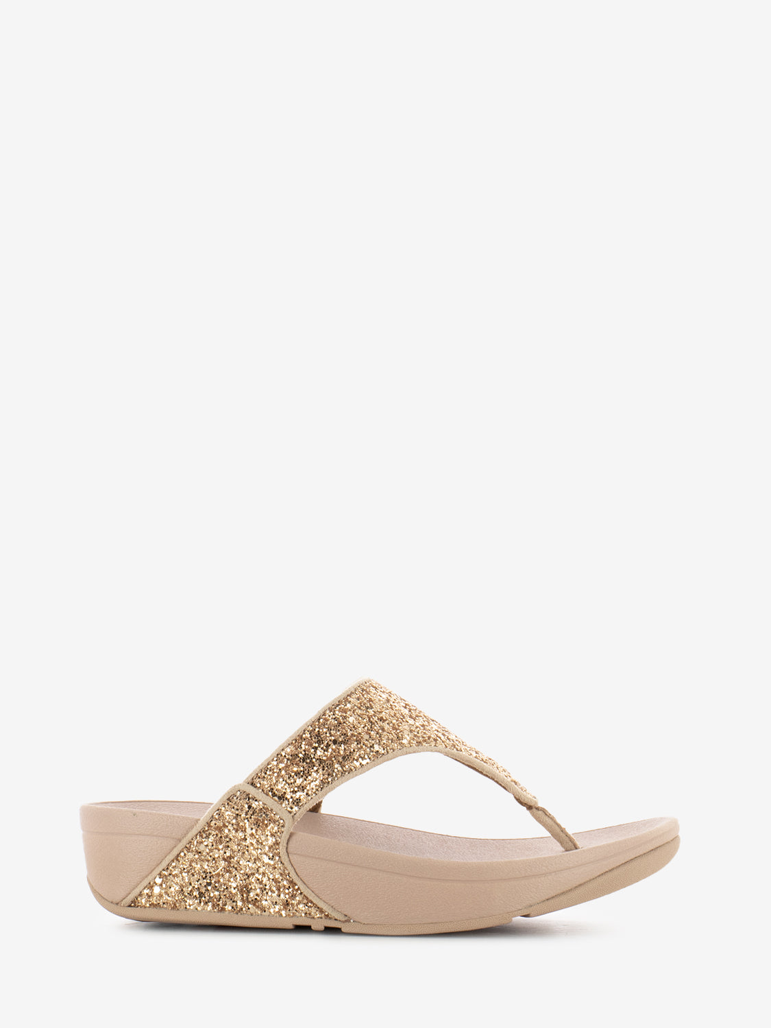 Ciabatte infradito Lulu rose gold glitter