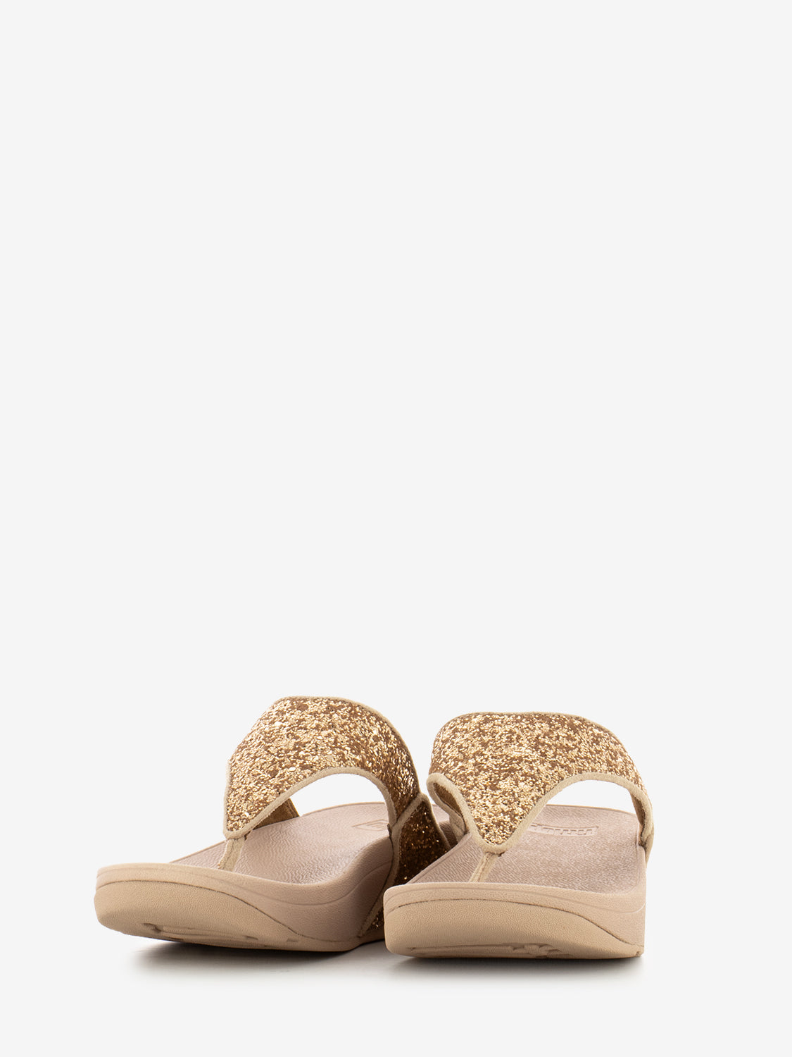 Ciabatte infradito Lulu rose gold glitter