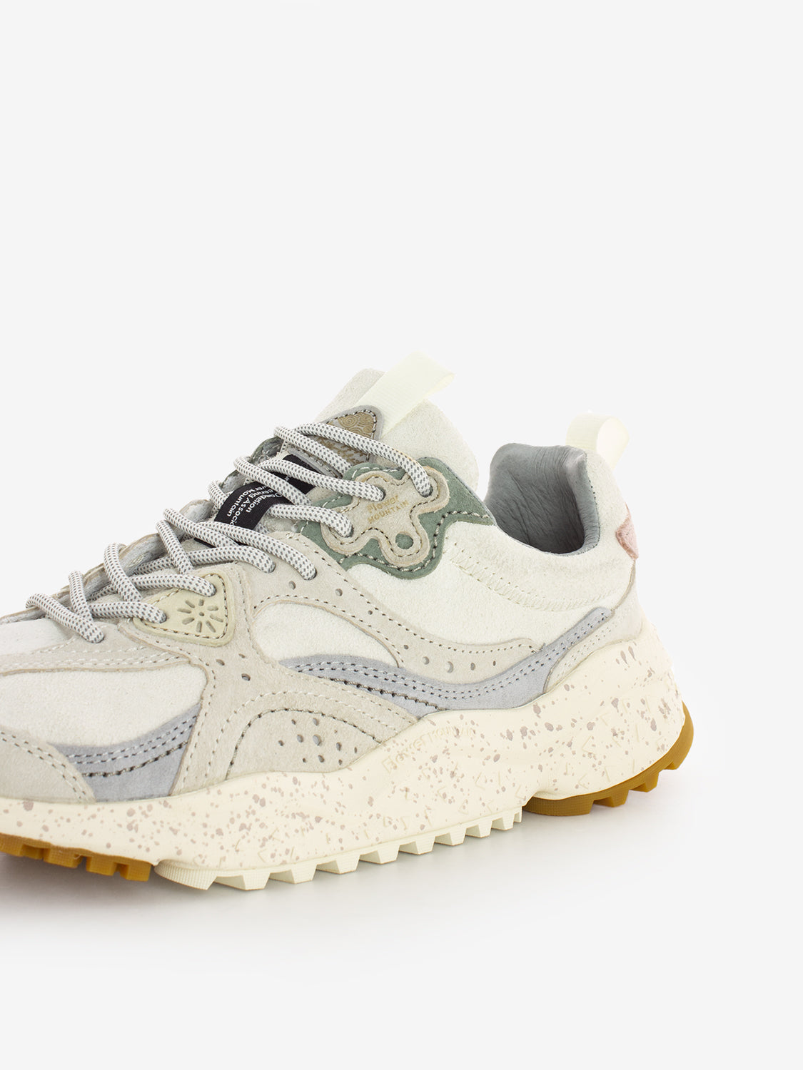 Wave Hairy velour suede white