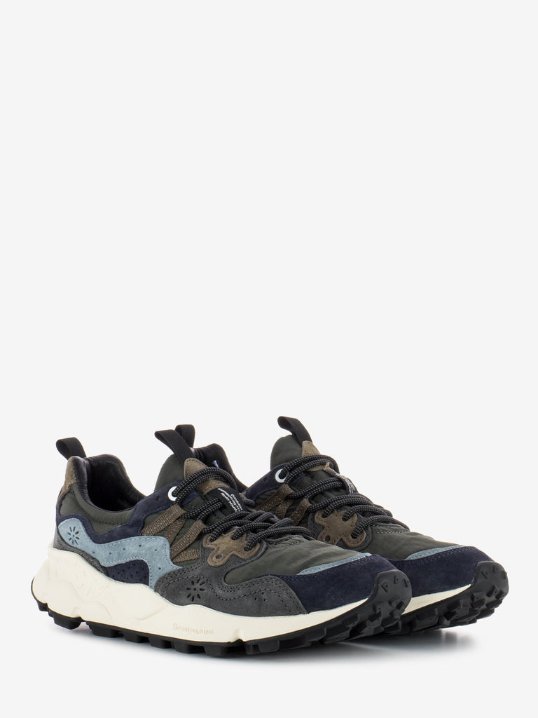 FLOWER MOUNTAIN - Yamano 3 M suede nylon ripstop anthracite / navy