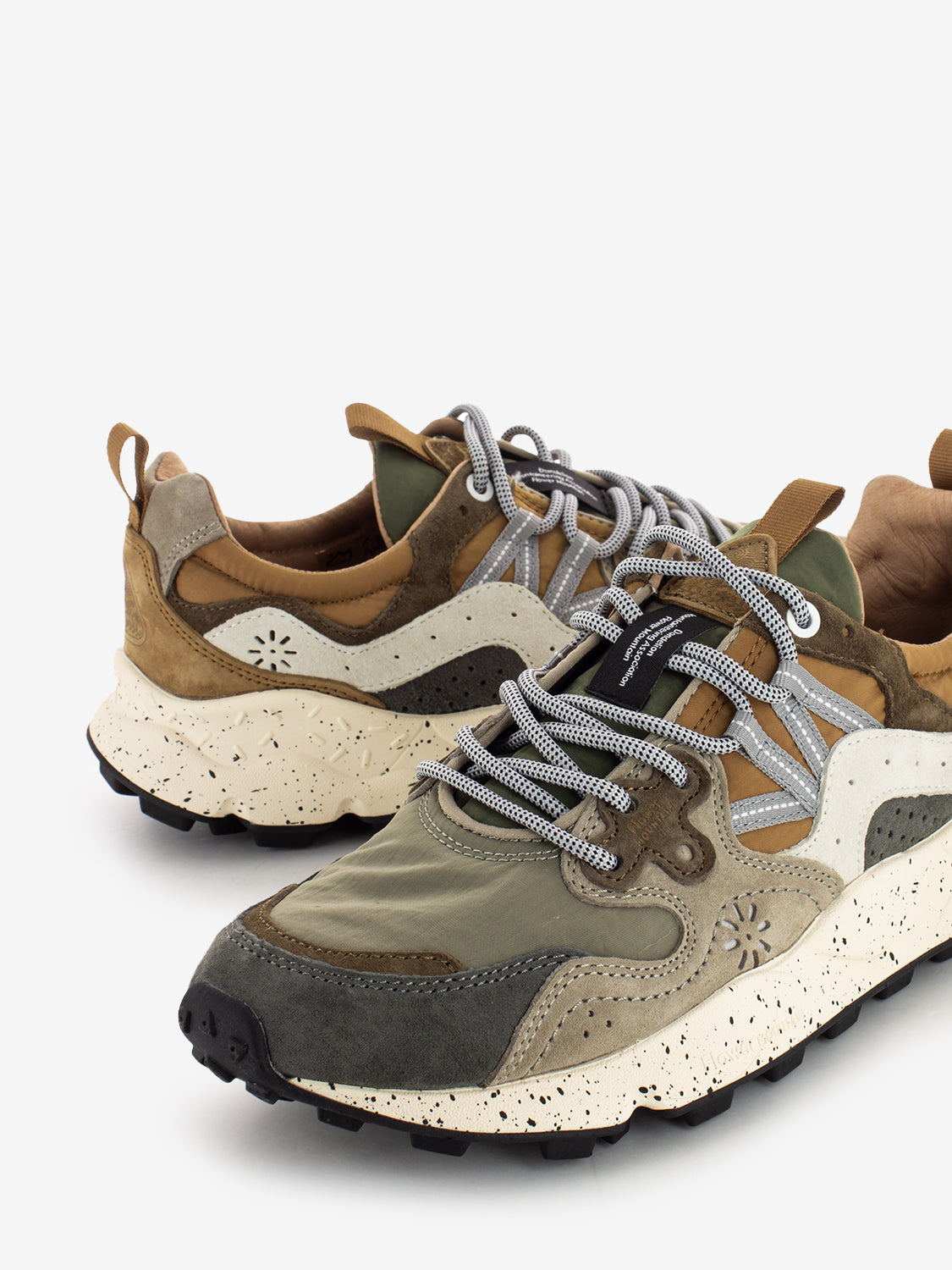Yamano 3 man suede nylon grey / onion