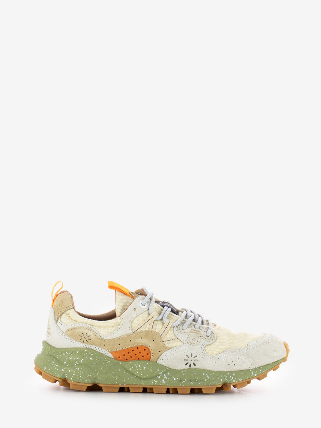 Yamano 3 UNI suede e canvas milk / beige