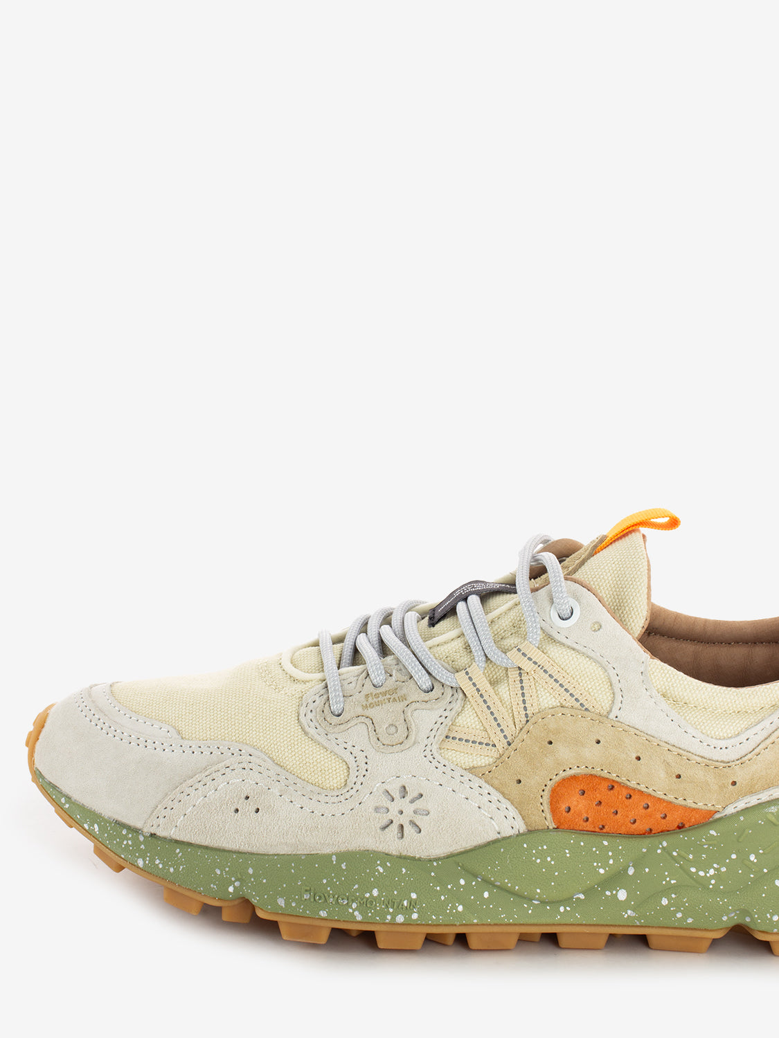 Yamano 3 UNI suede e canvas milk / beige