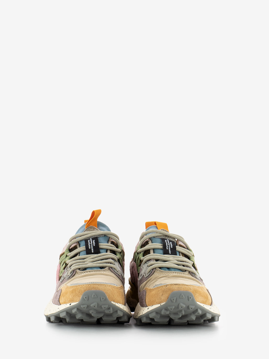 Yamano 3 woman suede e nylon light mustard / grey / cipria