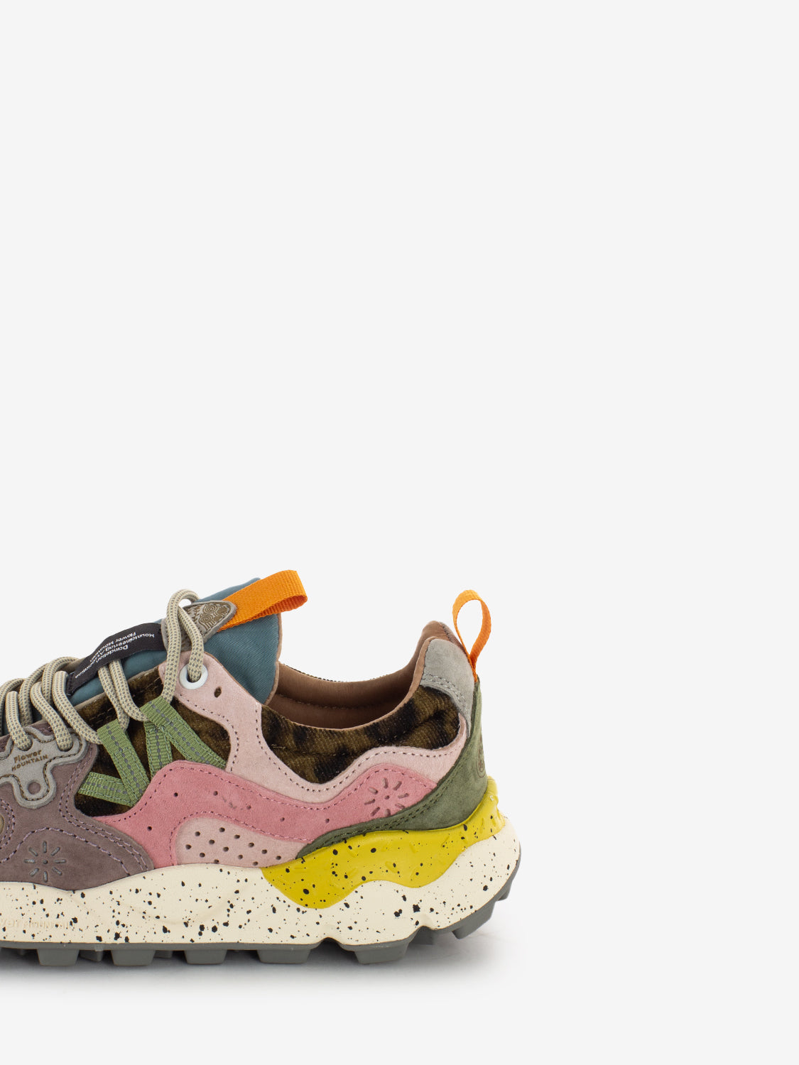Yamano 3 woman suede e nylon light mustard / grey / cipria