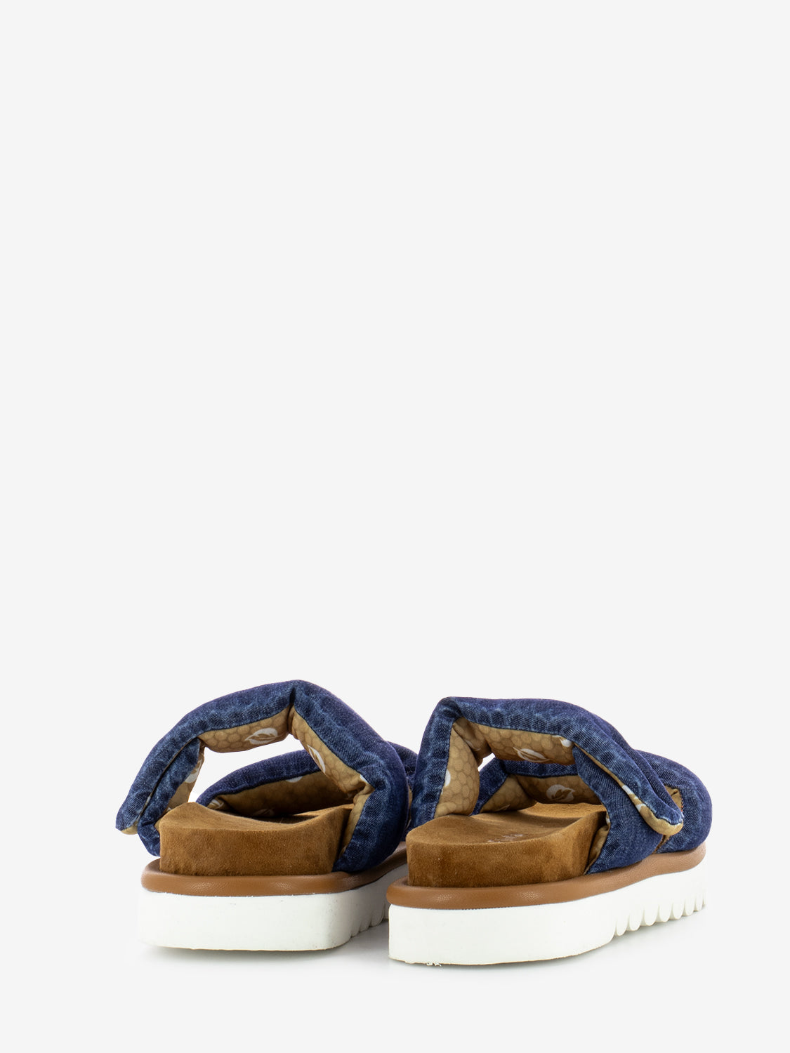 Denim line jeans slippers dark blue