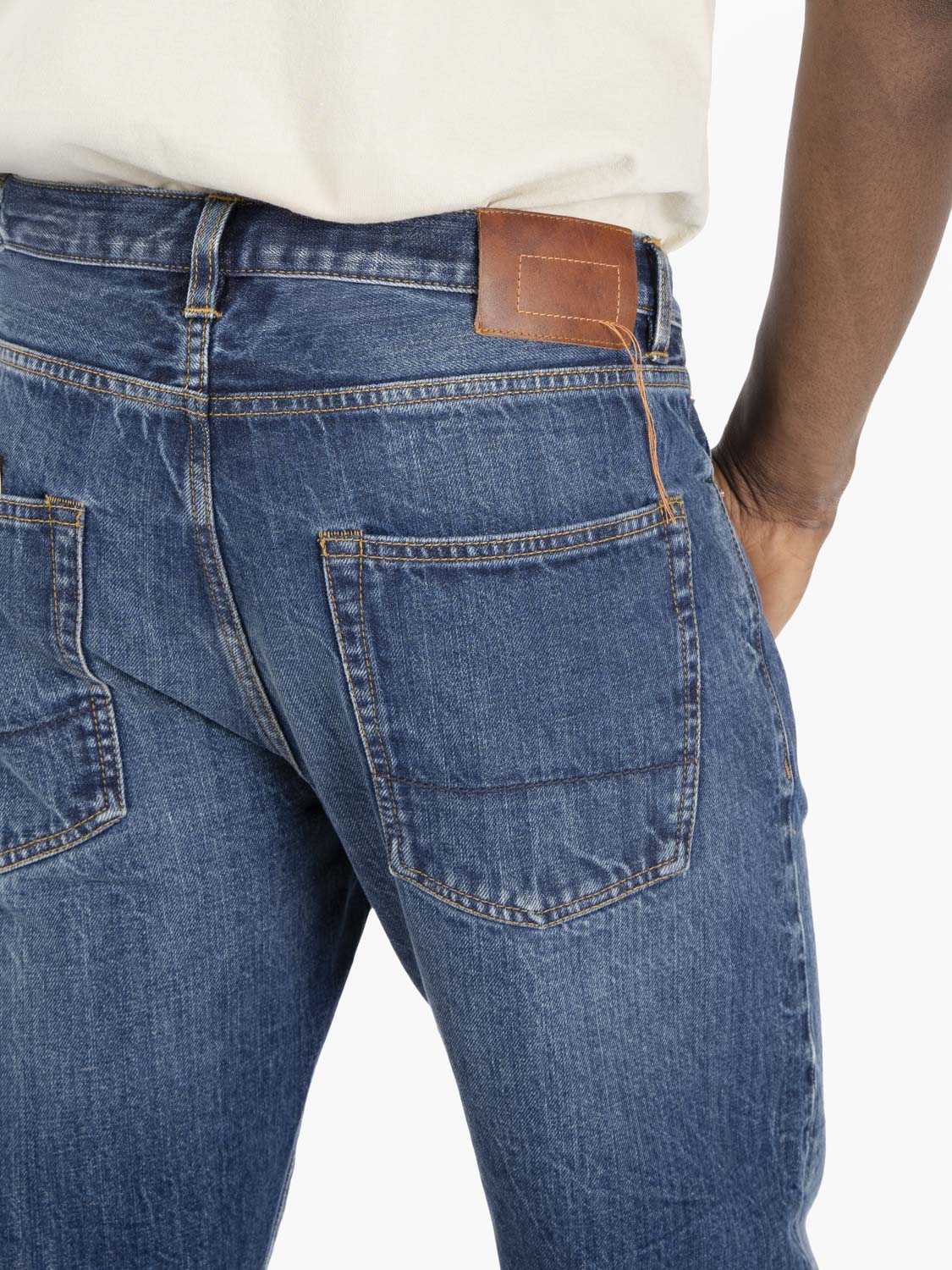 John five pocket blue jeans