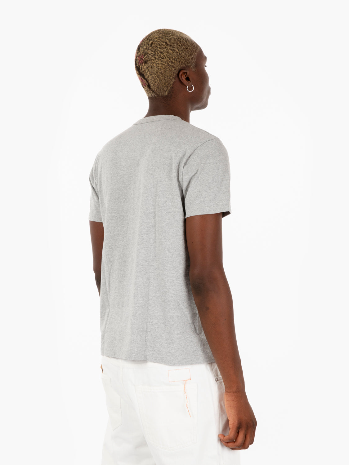 Melange grey short sleeve T-shirt