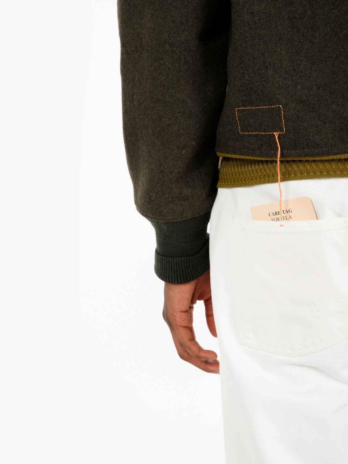 Twill bomber jacket army green