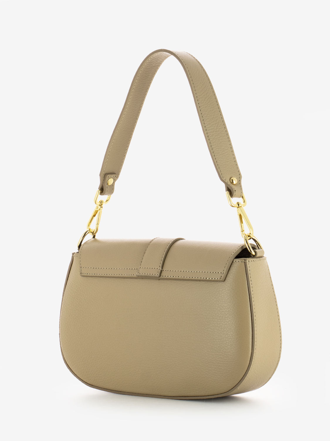 Borsa in pelle con accessorio sand