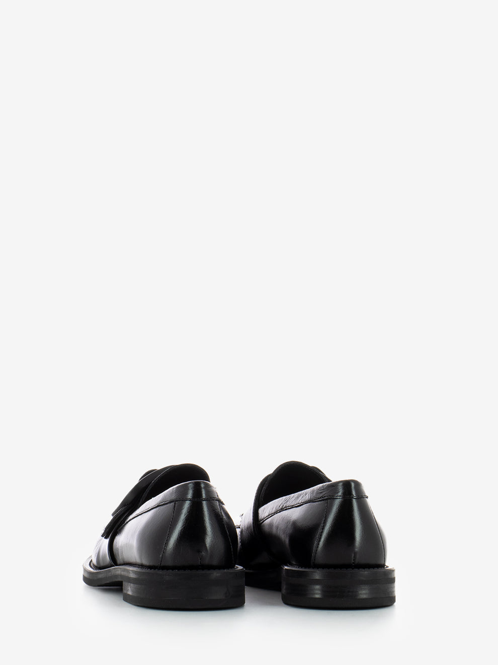 Black Buckle Loafers