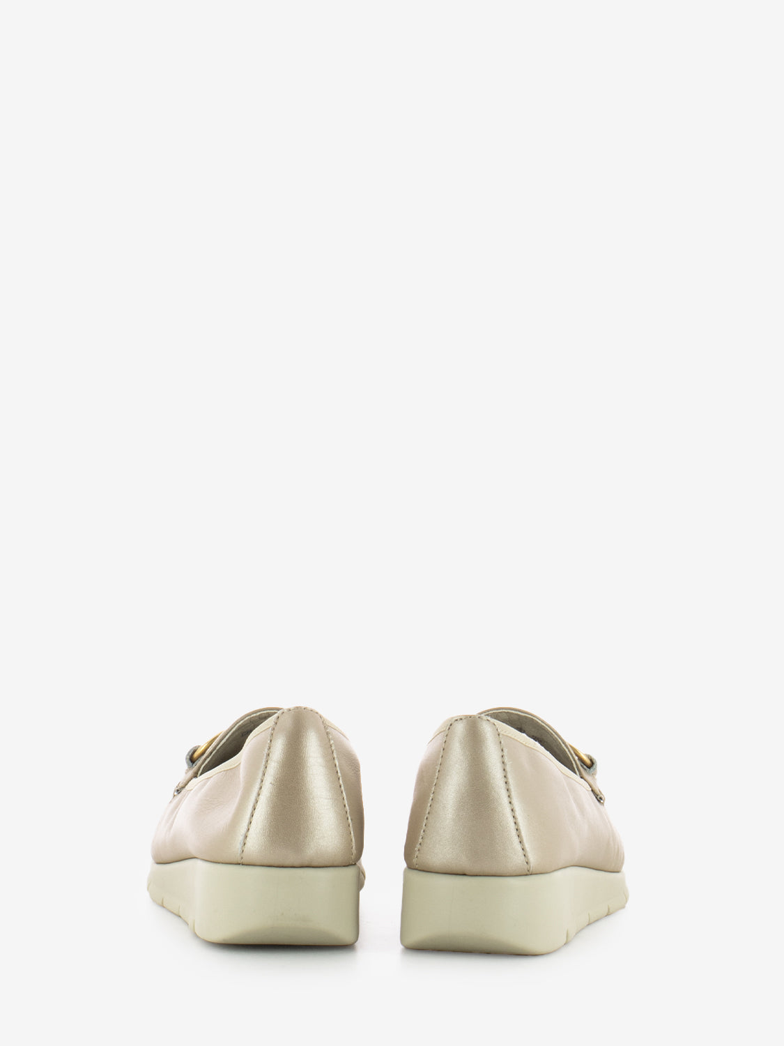 Platinum Laminated Clamp Loafers