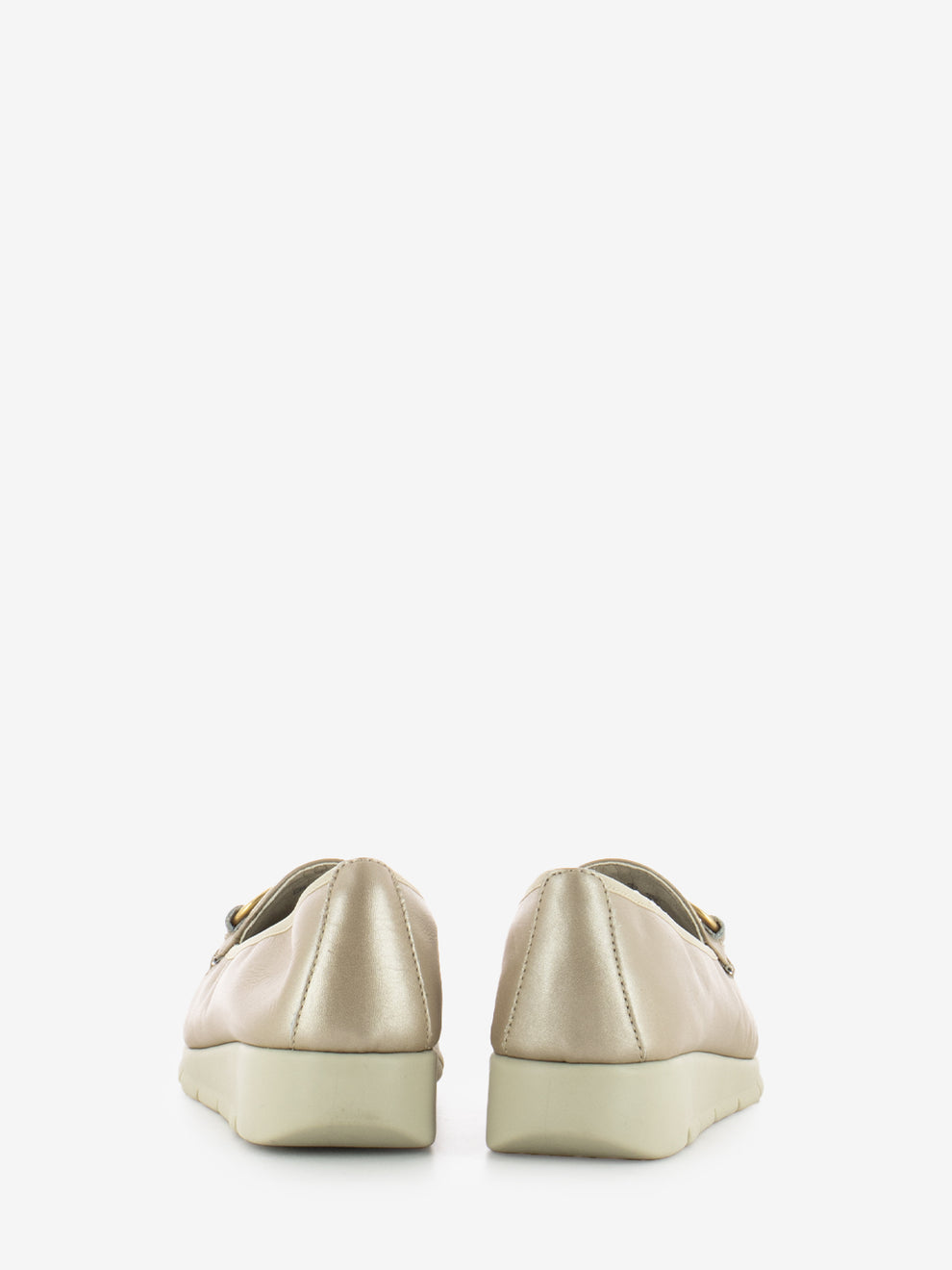 Platinum Laminated Clamp Loafers