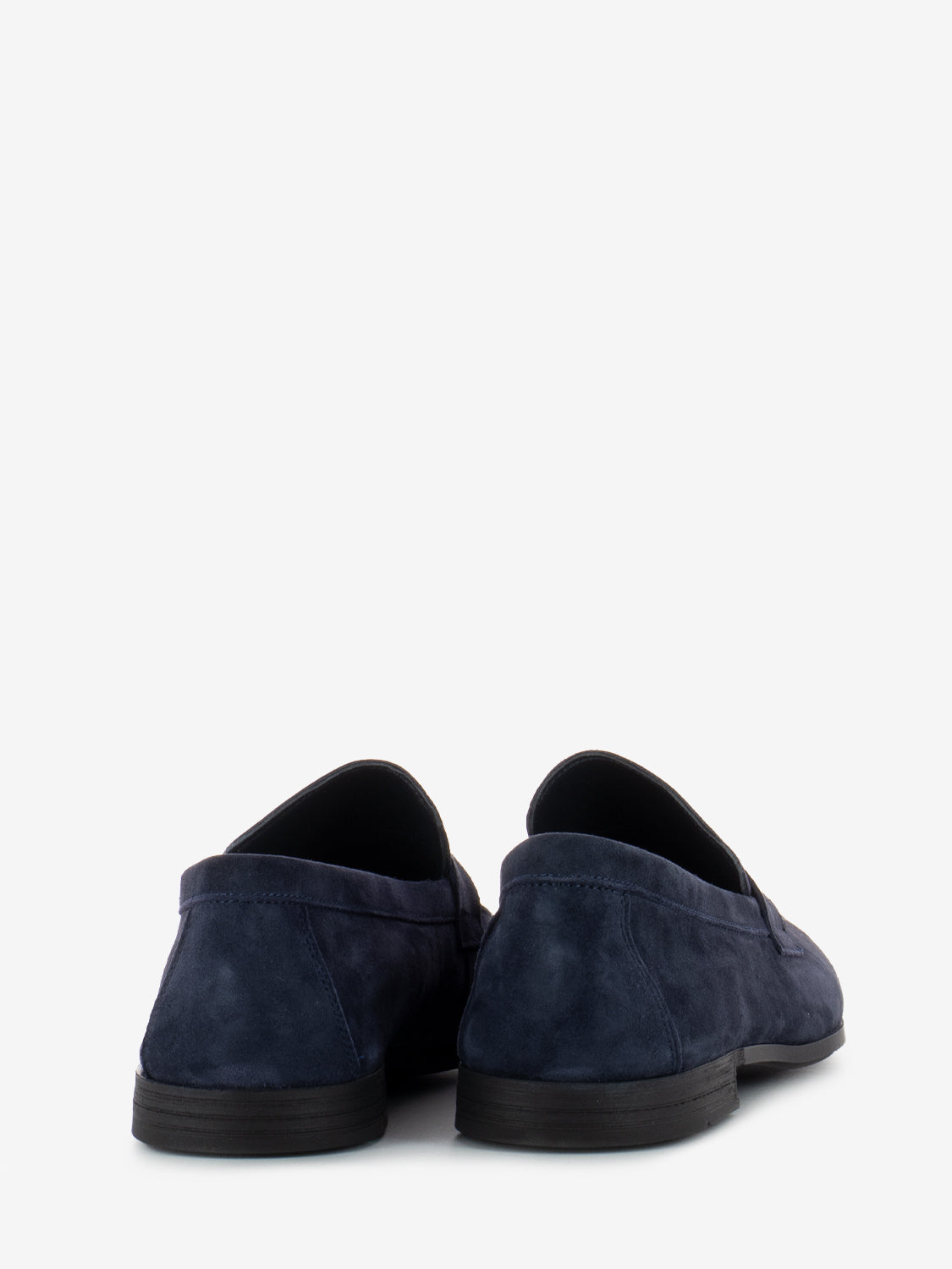 Mocassini daino blu notte