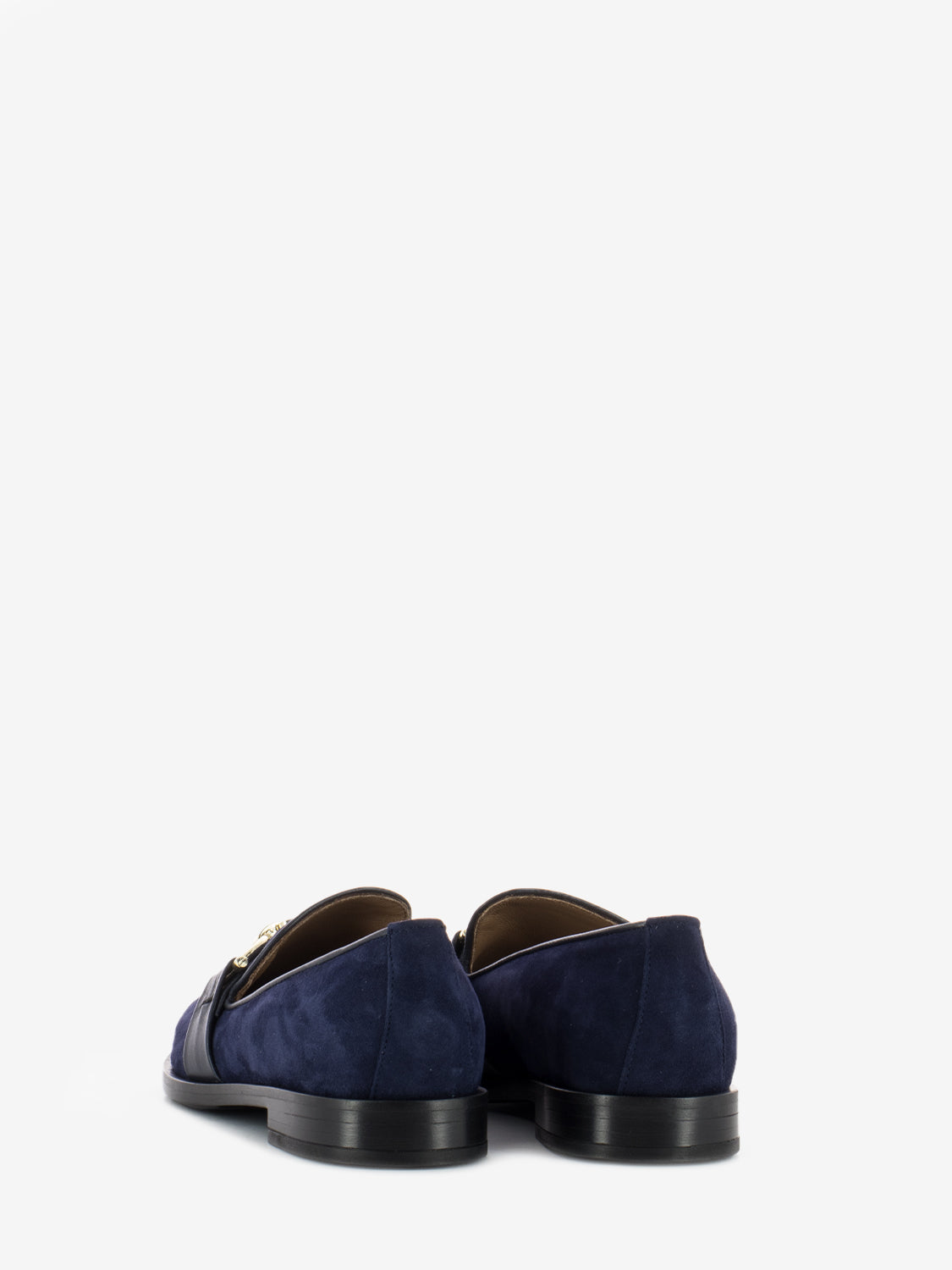 Mocassini in camoscio navy