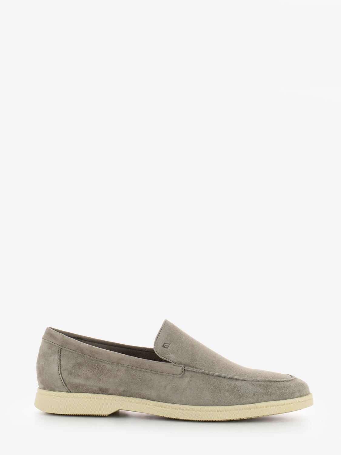Mocassini in camoscio taupe
