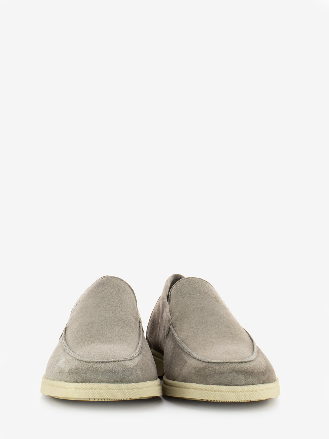 Mocassini in camoscio taupe